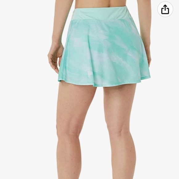 NWT ASICS Match Graphic Tennis Skort Fresh Ice Mint Green sz Medium - Picture 13 of 13